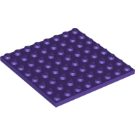 Lego destička 8x8, tmavě fialová (4215518, 6222990)